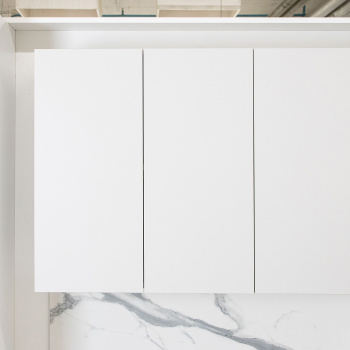 Шкаф навесной 600х676х290 мм BROZEX-WOOD Серый лед, с двумя дверцами, серый / графит