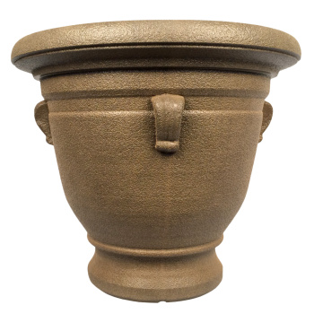 Кашпо пластм.  "Campana" эффект "камня" 50л d верха 480мм h470мм Свет. терракот 701-11Е(Tek.A.Tek)*1