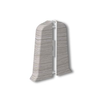 Заглушка левая и правая IDEAL Deconika, 55 мм, 253 ясень серый, 2 шт.