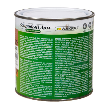 Масло для террас и деревянных полов Здоровый Дом Махагон 0,75 л *1/6/528