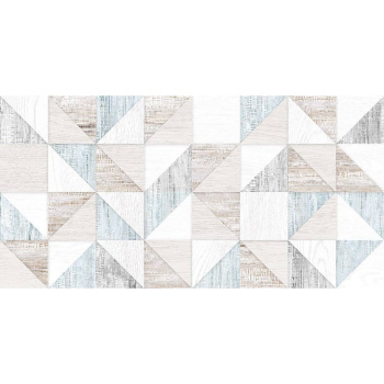 Плитка 50х24.9 см настенная 1.49 м² Alma Ceramica Wood, серо-голубой