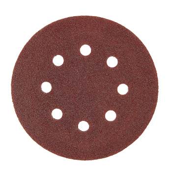 Круг шлифовальный на липучке 125мм  Р80 8 отверстий (5шт) (9010-1258-080) STURM *1/40/320