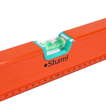 Уровень 200см коробчатый стальной 3колбы фрезерованный магнитный линейка арт.2015-05-2000 STURM*1/10