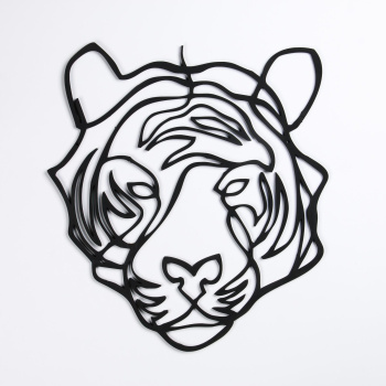 Геометрические панно "Символ года 2022. ТИГР" геометрический рисунок, упаковка 50х50см 7405962