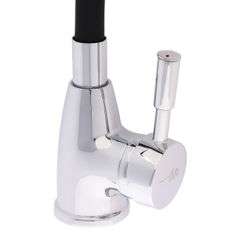 Смеситель для кухни FLOE FK234-DN с гибким изливом (черный) *1/10 Смеситель для кухни FLOE FK234-DN с гибким изливом (черный) *1/10