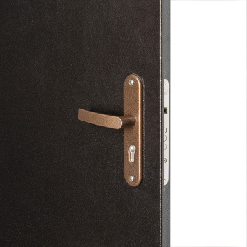 Дверь входная 2050х860х50 мм ПРОМЕТ Спец, левая, медный антик/итальянский орех