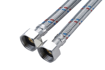 Шланг соединительный 40 см ММ стальная гайка CTM CWFHF040 *10/180