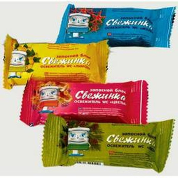 Освежитель д/унитаза WC СВЕЖИНКА Лимон зап. блок *24 Освежитель д/унитаза WC СВЕЖИНКА Лимон зап. блок *24