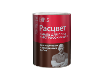 Эмаль алкидно-уретановая 1.9 кг для пола Расцвет, серая, быстросохнущая