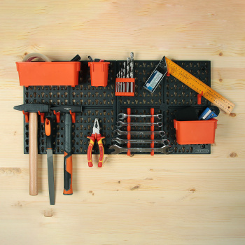 Панель д/инструментов пластм. "Blocker Expert" 652х100х326мм черн./оранж. BR3822ЧРОР *1/10