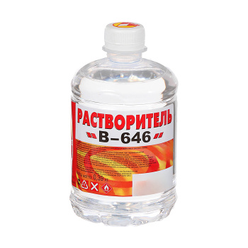 Растворитель 646 0,5л/0,36 кг пластик (Вершина) *20/1200