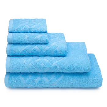 Полотенце махровое 70*130см Baldric цв.14-4320 голубой 350гр/м2 ПТ-3501-05583 *3/15