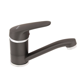 Смеситель для кухни Potato P45277-19 короткий излив (черный графит) *1/10 Смеситель для кухни Potato P45277-19 короткий излив (черный графит) *1/10