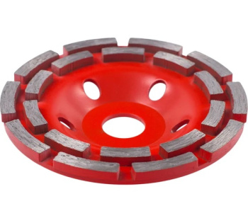 Чашка алмазная шлифовальная 125*22,20мм бетон/камень/кирпич двухрядная арт.592035 VIRA *1/20/40